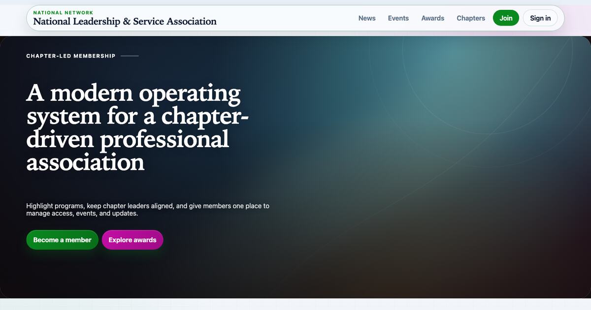 Military OS public homepage using the Contemporary family with serif headings